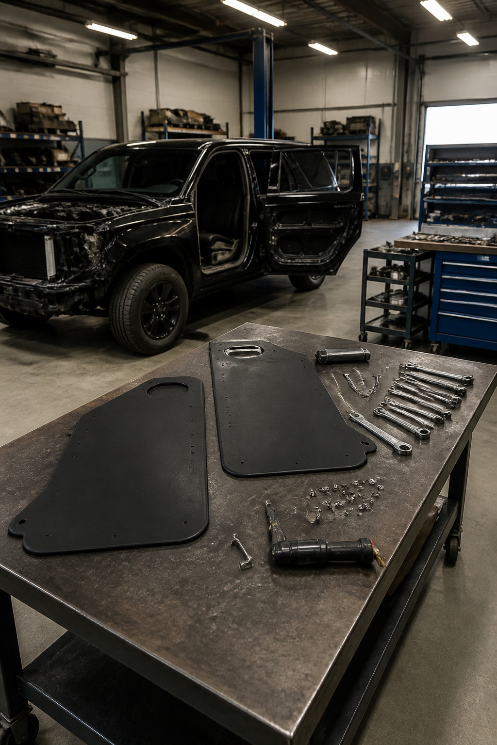 Body Armor: Soft, Hard, Concealable, Tactical, Backpack & Vehicle 6 Ballistic panels crafted for vehicle interior protection.