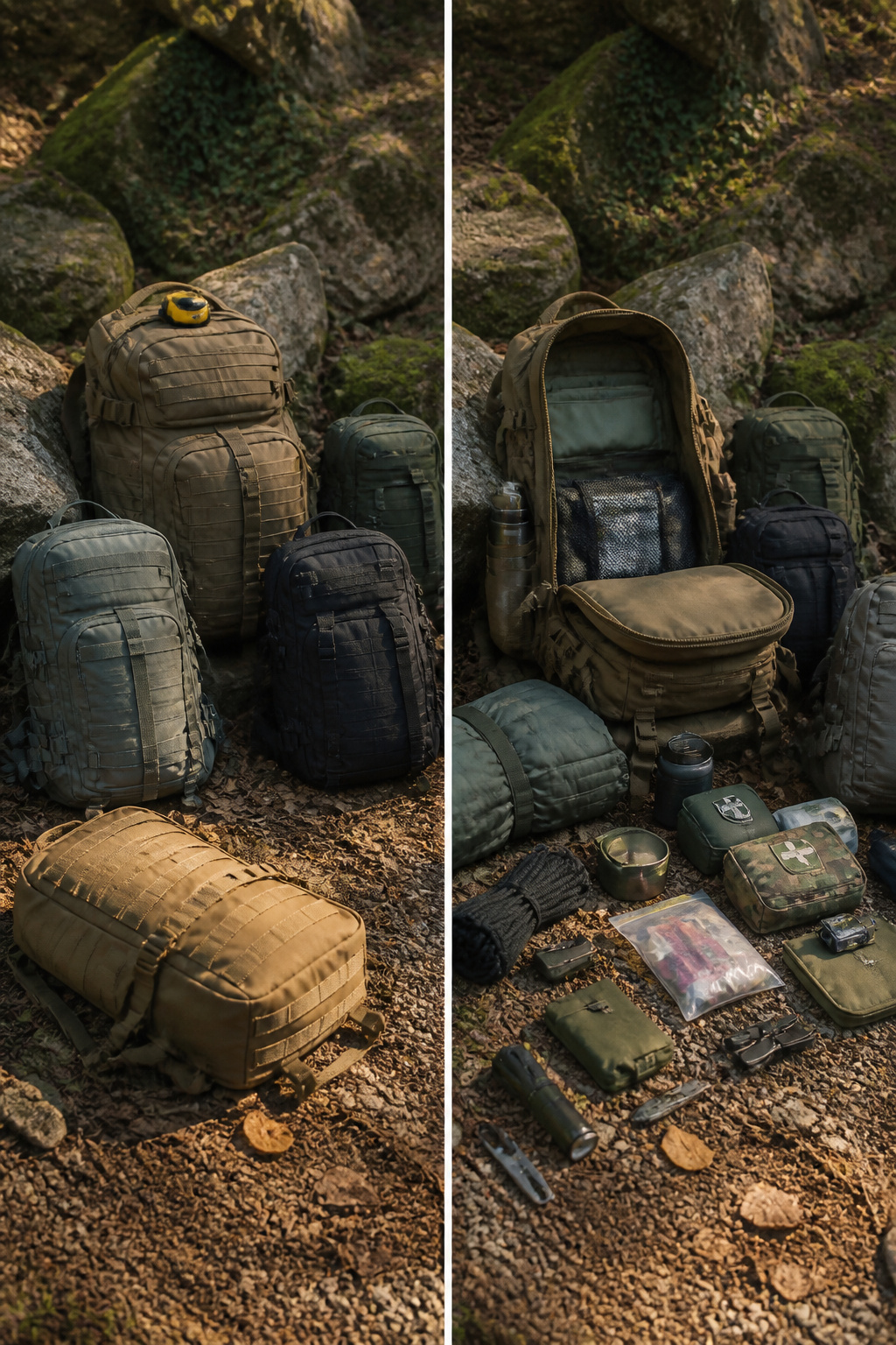 Bug Out Bag Essentials: What to Pack for Emergencies in 2026 17 A bug out bag displayed against a rough background.