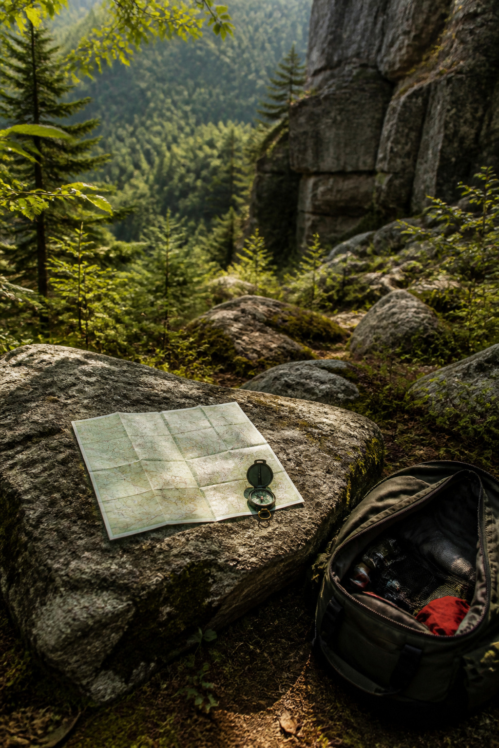 Bug Out Bag Essentials: What to Pack for Emergencies in 2026 9 A detailed paper map and compass on a surface.