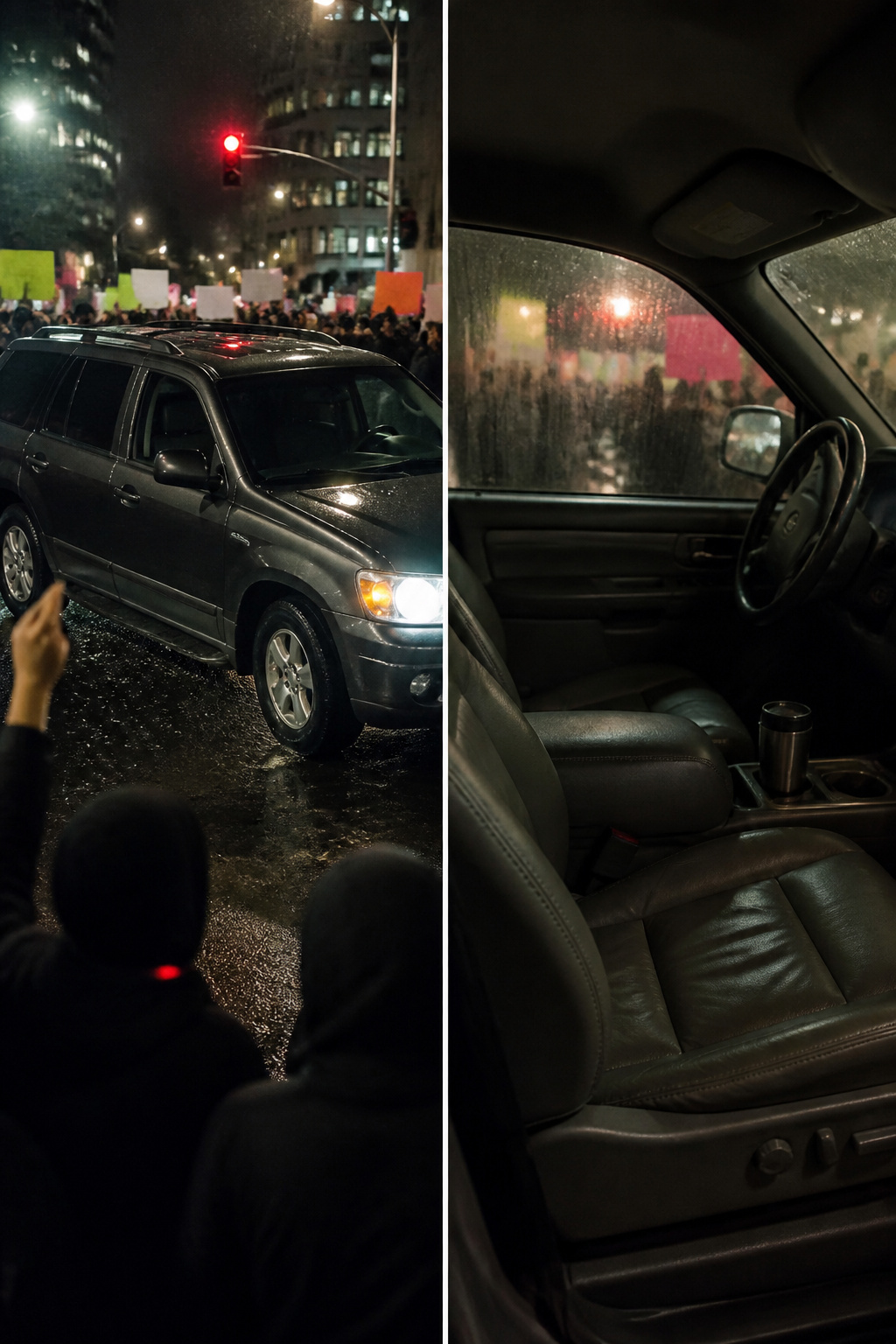 How to Escape a Riot: 9 Steps to Get Out Safely (2026) 11 A vehicle surrounded by a crowd of people.
