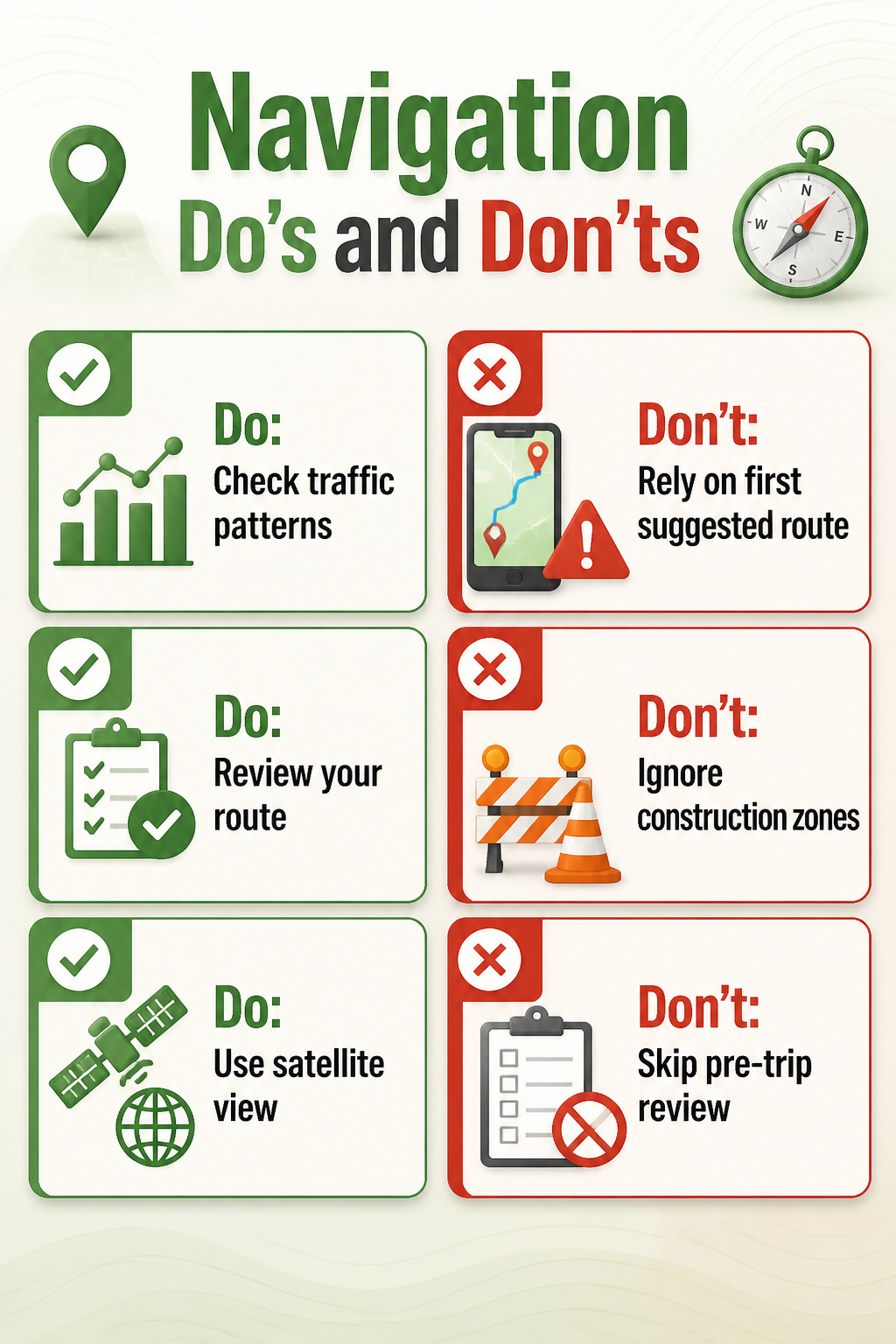 Maps and Directions: Online Services, Route Planning and 8 Map Types for 2026 11 An informative graphic on navigation habits and best practices.