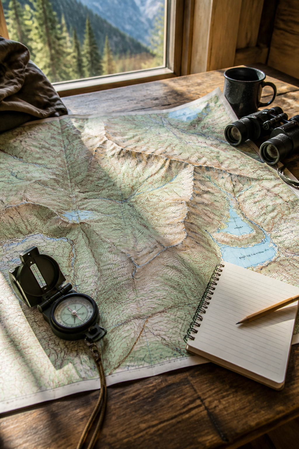 Maps and Directions: Online Services, Route Planning and 8 Map Types for 2026 3 A topographical map with contour lines in green and brown.