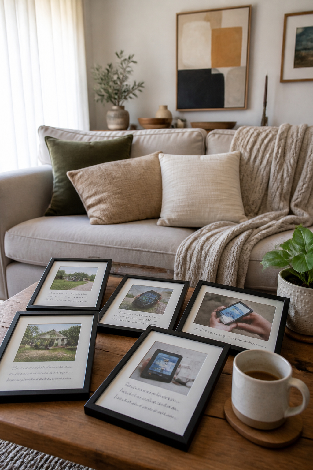 Southern Home Security System: 6 Core Setup Ideas for 2026 8 A coffee table displaying customer review printouts for a security provider.