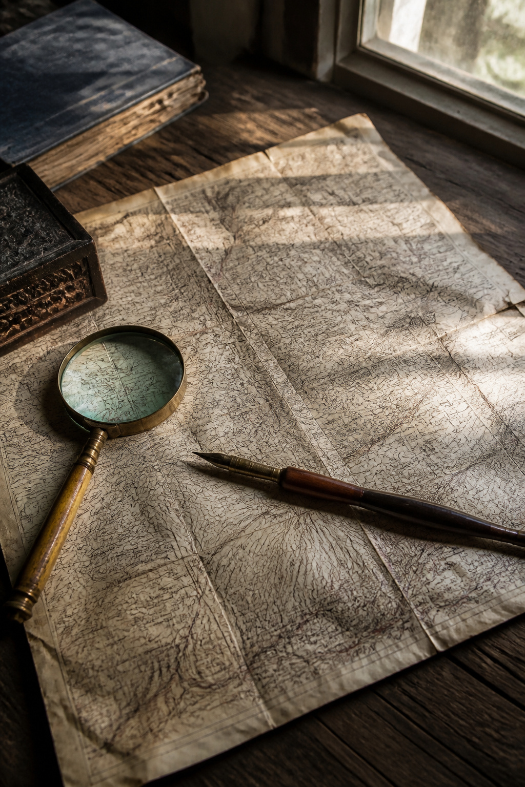 Topographic Map Contour Lines: How to Read Terrain in 2026 9 Old topographic map creased and yellowed on a rustic table.