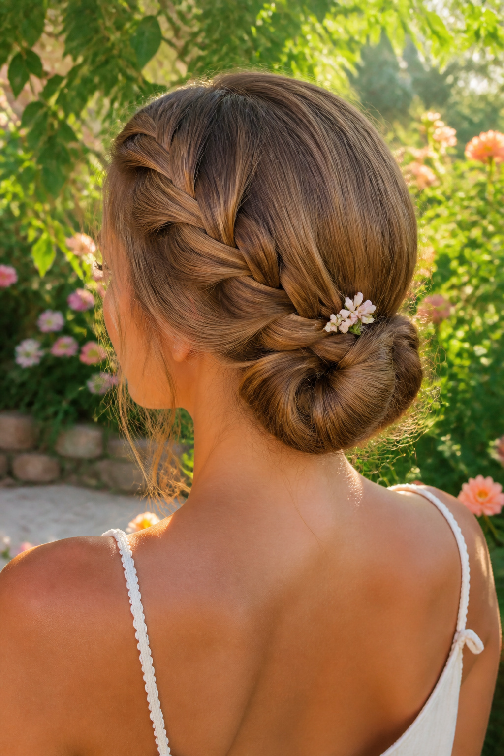 Cute Braided Hairstyles: 22 Styles, Updos and Long Hair Looks for 2026 1 A model with a side braid bun styled elegantly.