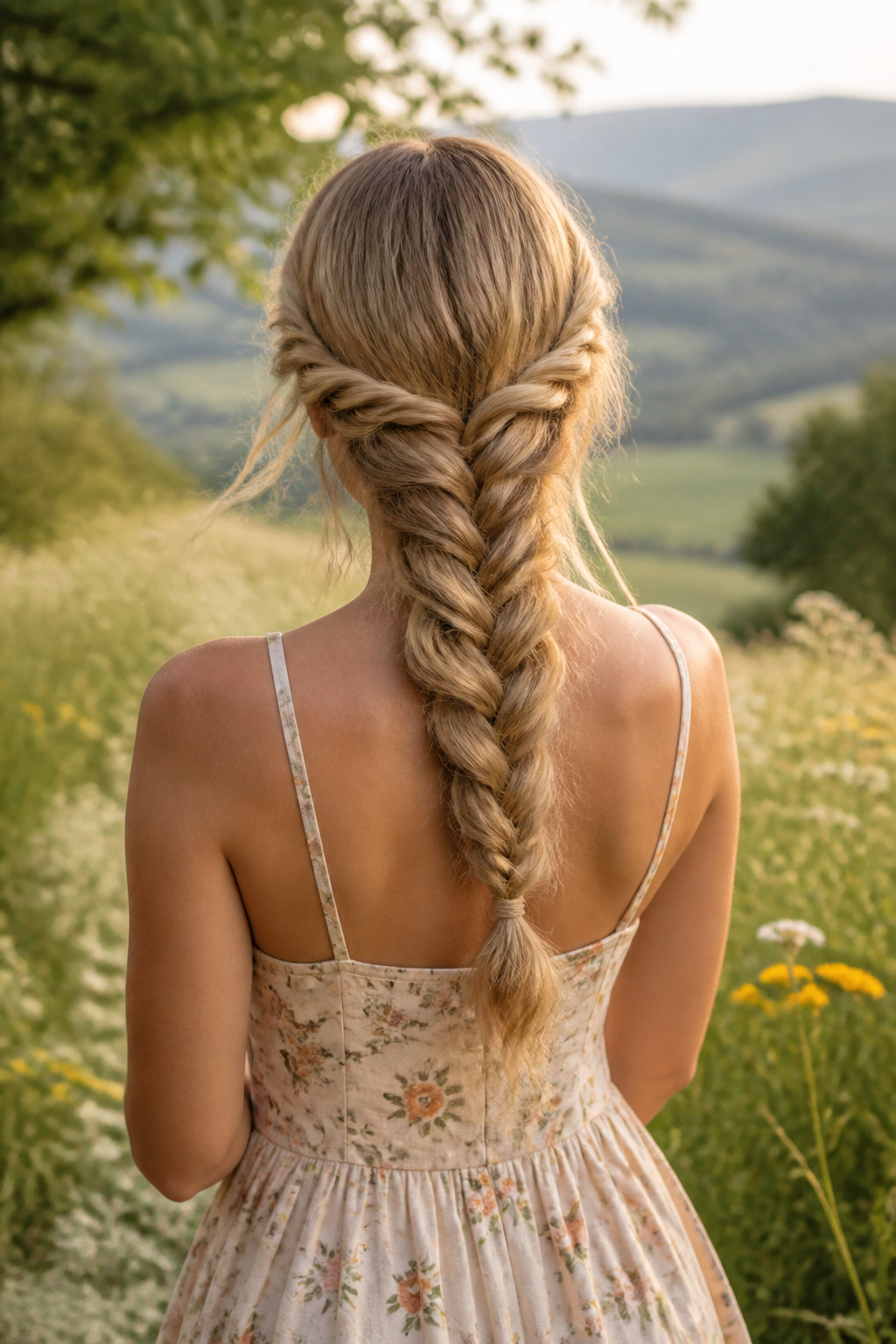 Cute Braided Hairstyles: 22 Styles, Updos and Long Hair Looks for 2026 19 A model showcasing a double twist fishtail braid.