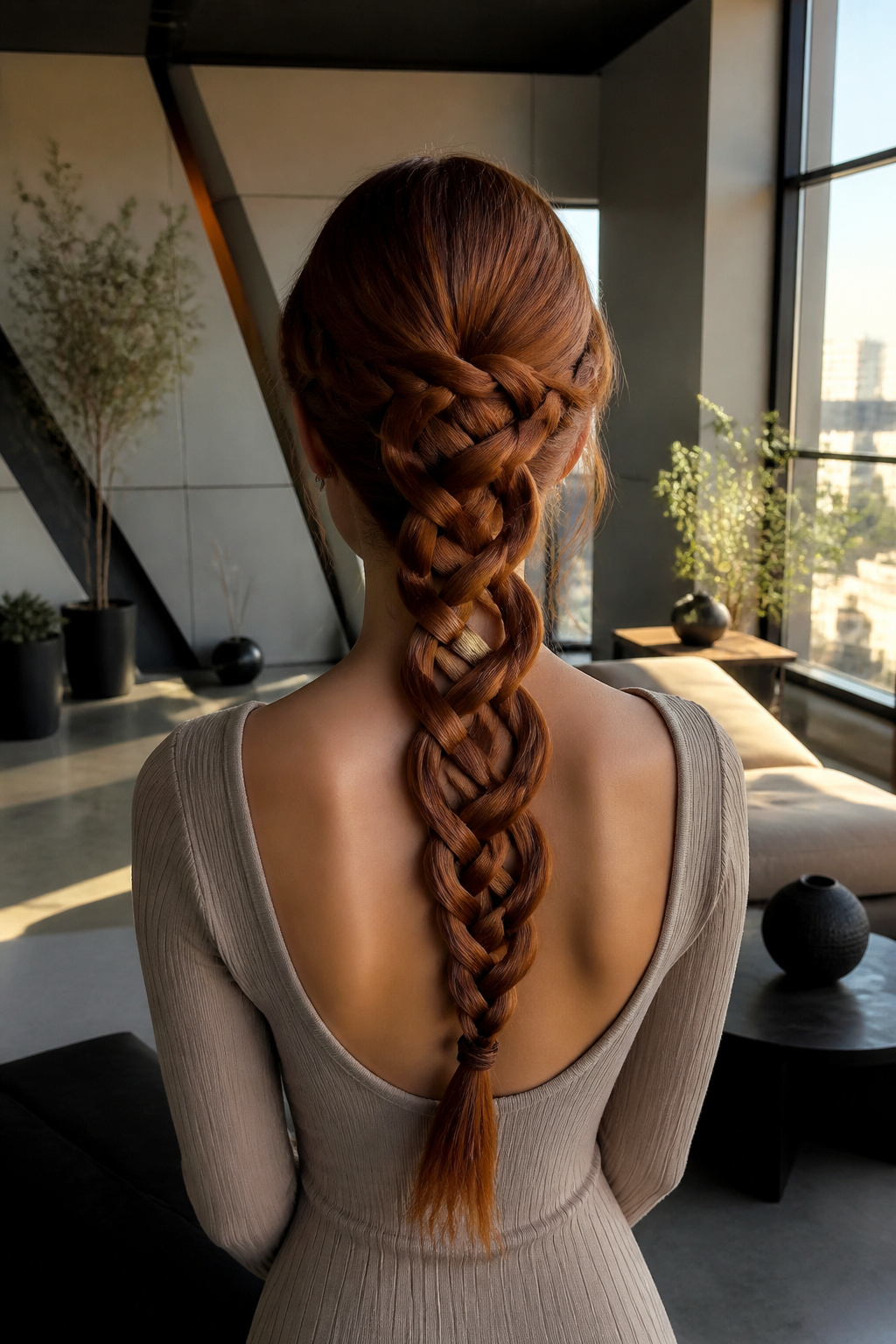 Cute Braided Hairstyles: 22 Styles, Updos and Long Hair Looks for 2026 5 A model with a loop braid styled on her back.