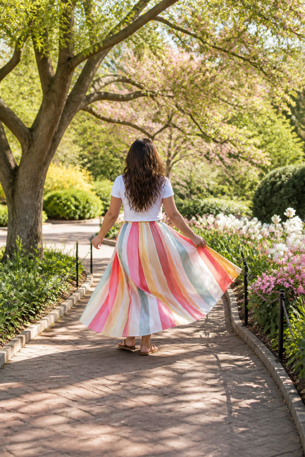Plus Size Spring Outfits: What to Wear This 2026 Season 6 A model wearing a maxi skirt that hits at the ankle.