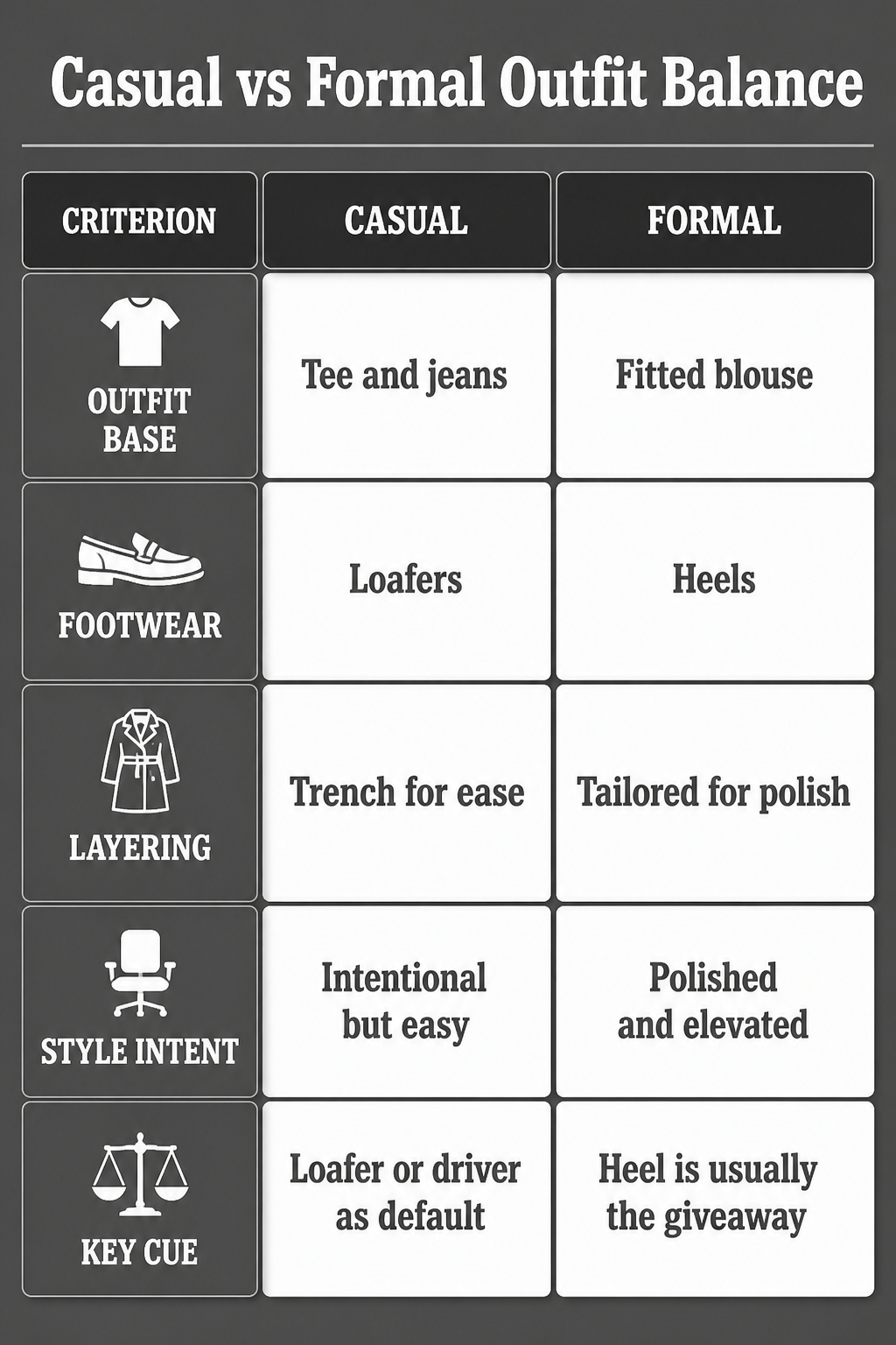 34 Spring Outfits to Copy for Warmer Weather in 2026 37 Visual guide showing casual and formal outfit balance.