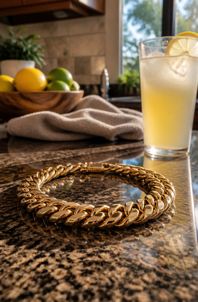 Gold Colored Bracelets: Styles, Materials and Care 6 A Miami Cuban link bracelet showcasing thick, rounded links.