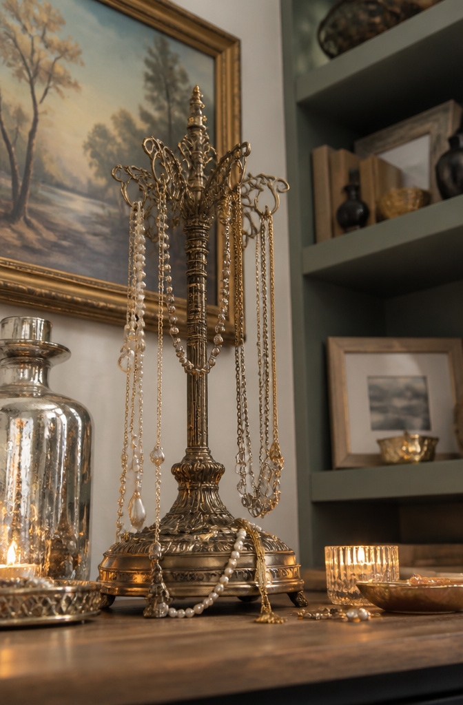 10 Unique Jewelry Stand Picks for 2026: From Stackers to Kate Spade 9 A Godinger jewelry stand featuring ornate metalwork and hooks.